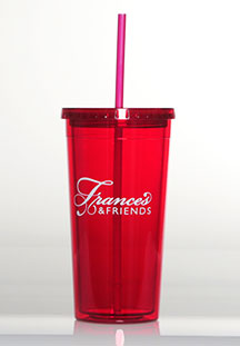 FRANCES & FRIENDS, RED INSULATED TUMBLER